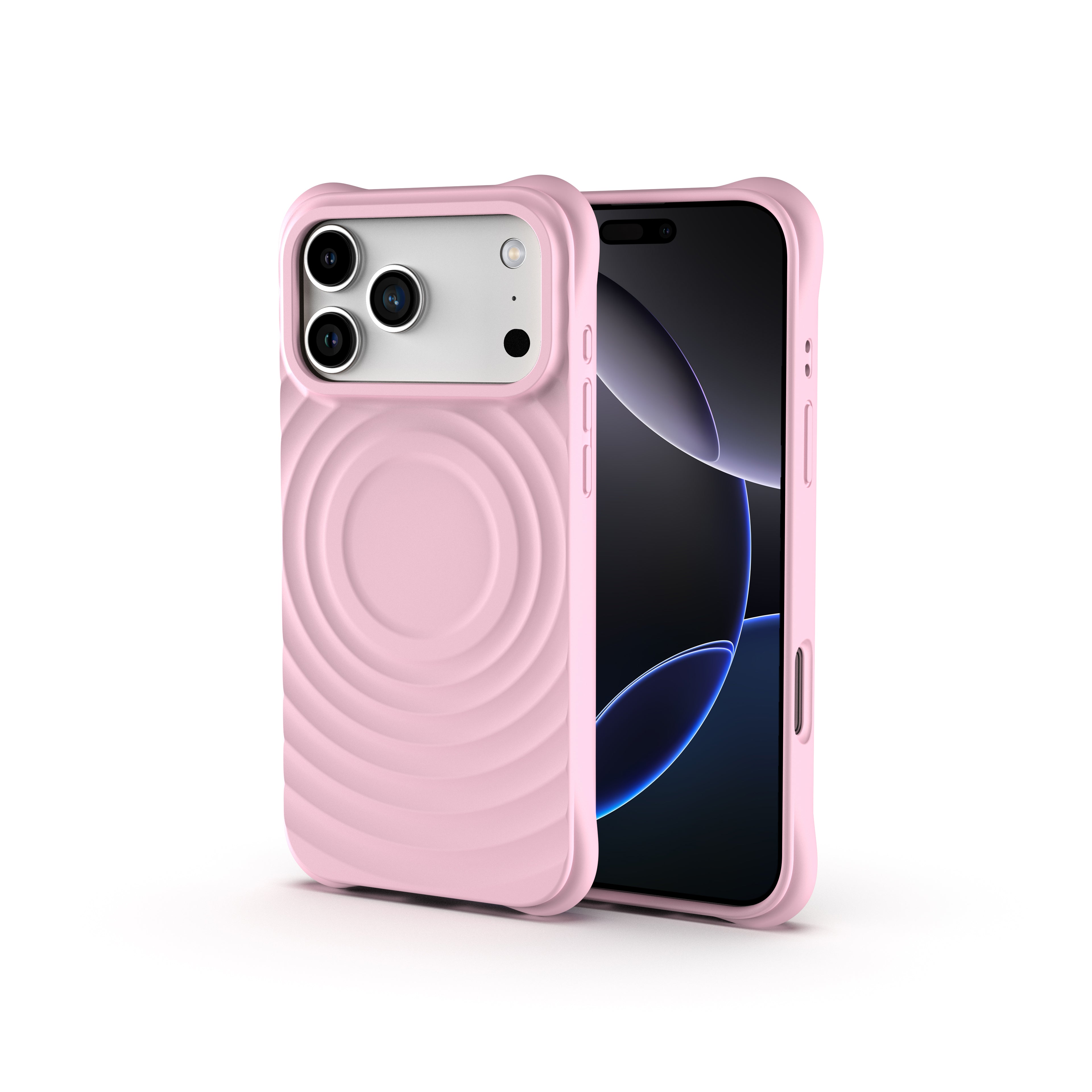 Kudos Rose Beige Silicia case for iPhone 17 Pro Max