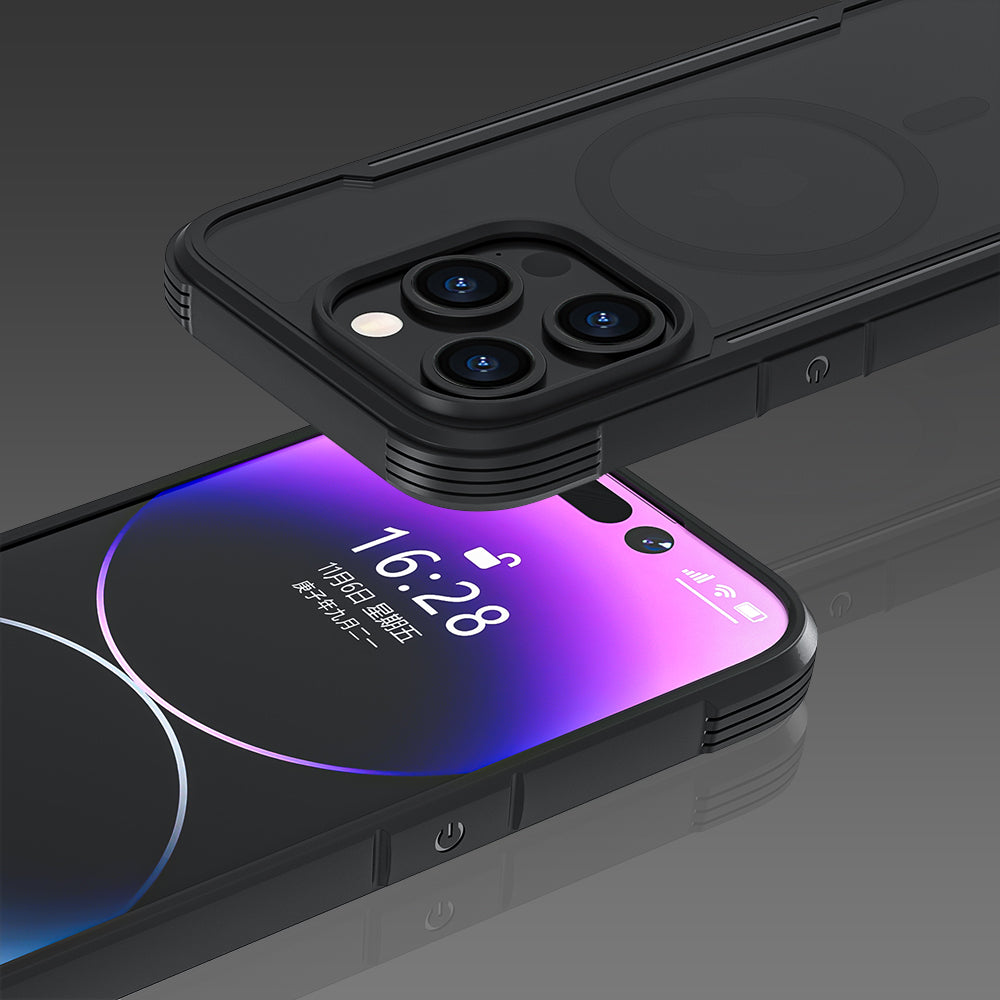 Black MAG ARMOR Phone Case Cover for iPhone 15 Promax – MagSafe Drop Tested Case