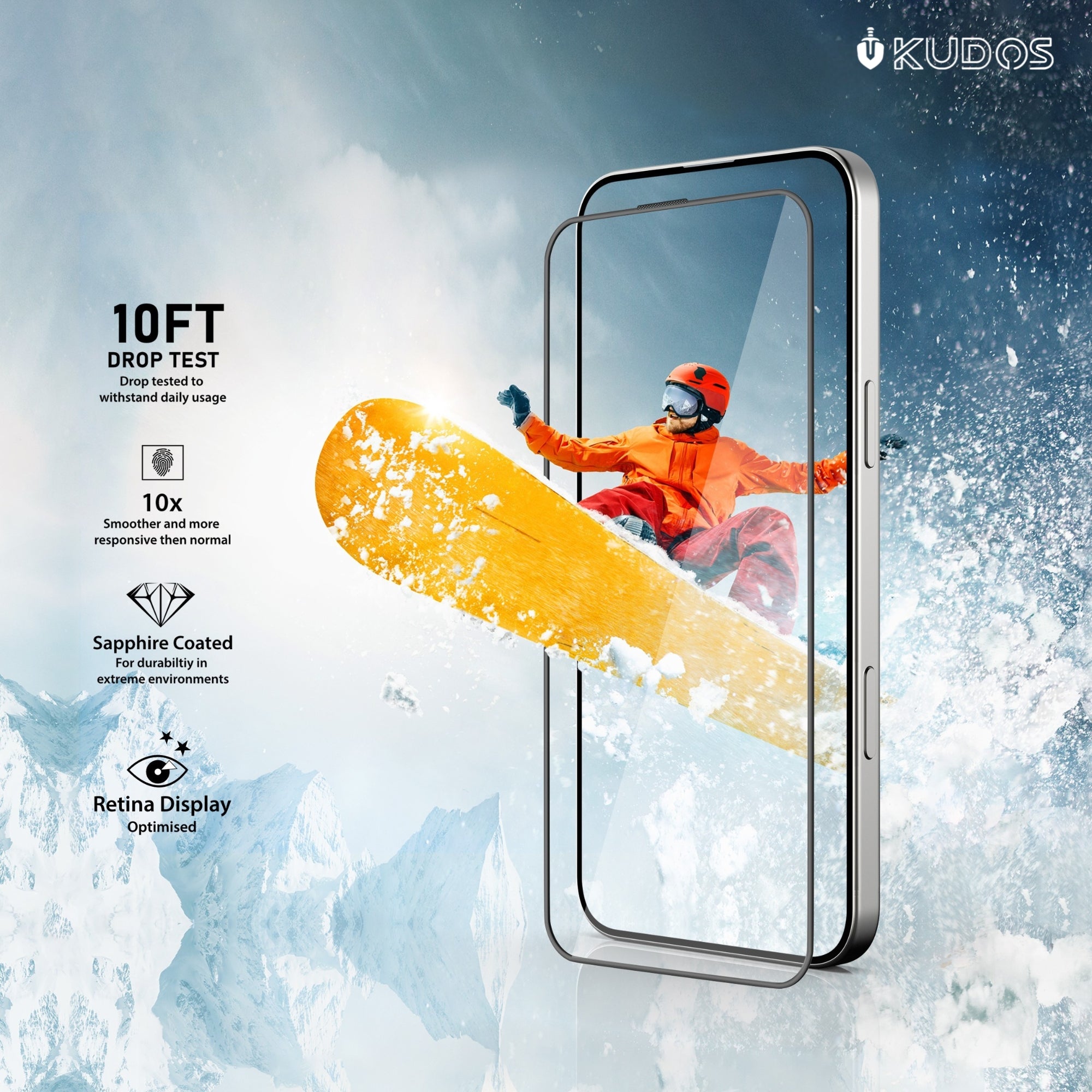 iPhone 15 Pro - clear Sapphire Coated Glass Screen Protector