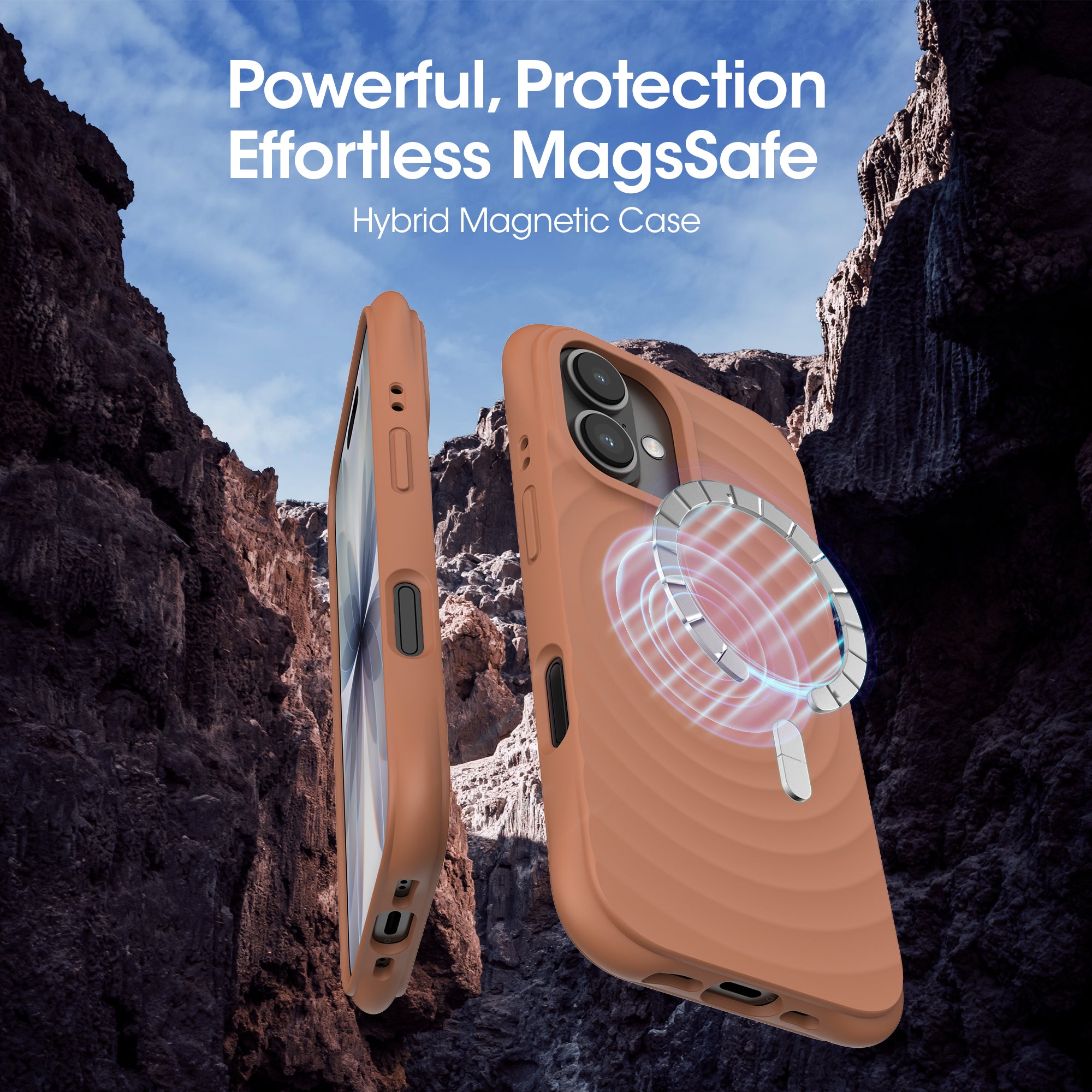 Kudos Taupe Silicia case for iPhone 17