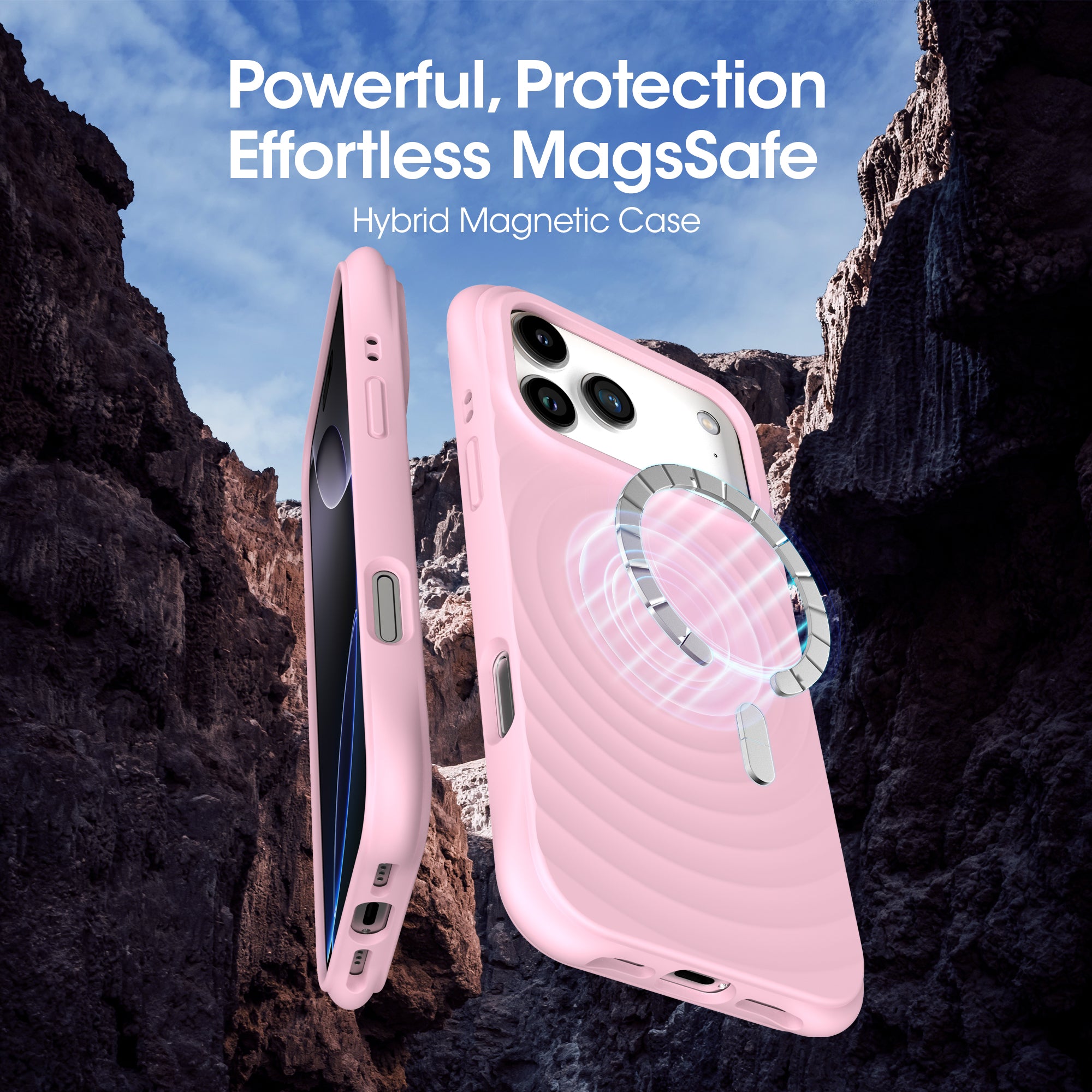 Kudos Rose Beige Silicia case for iPhone 17 Pro Max