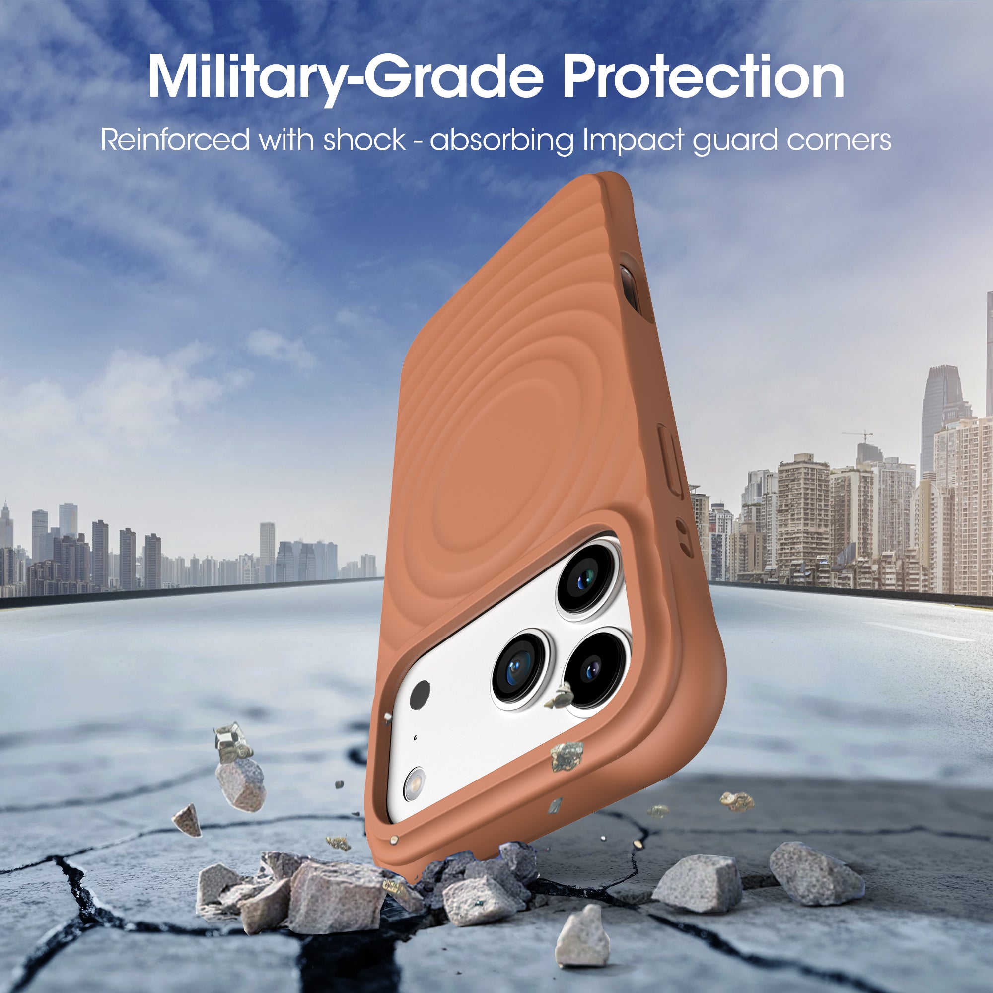 Kudos Taupe Silicia case for iPhone 17 Pro