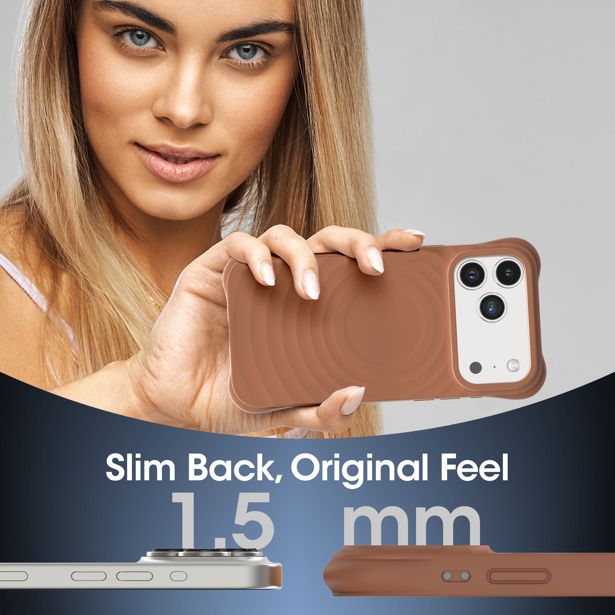 Kudos Taupe Silicia case for iPhone 17 Pro