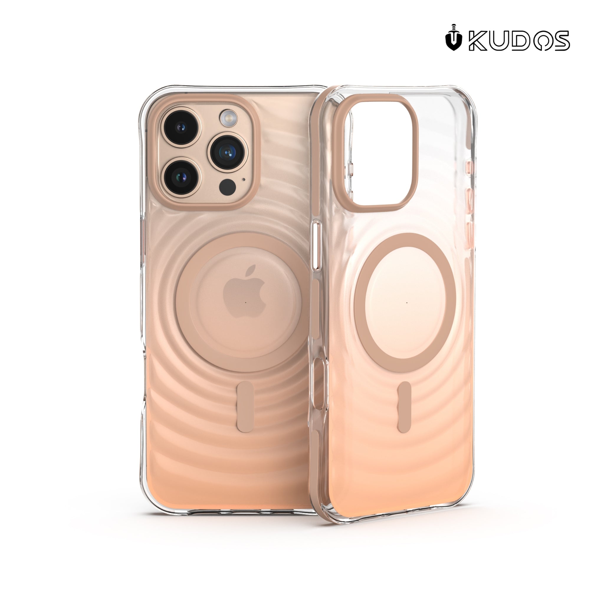 KUDOS Wave 16 Pro max Cover Clear Case with MagSafe, Heavy Duty Shockproof