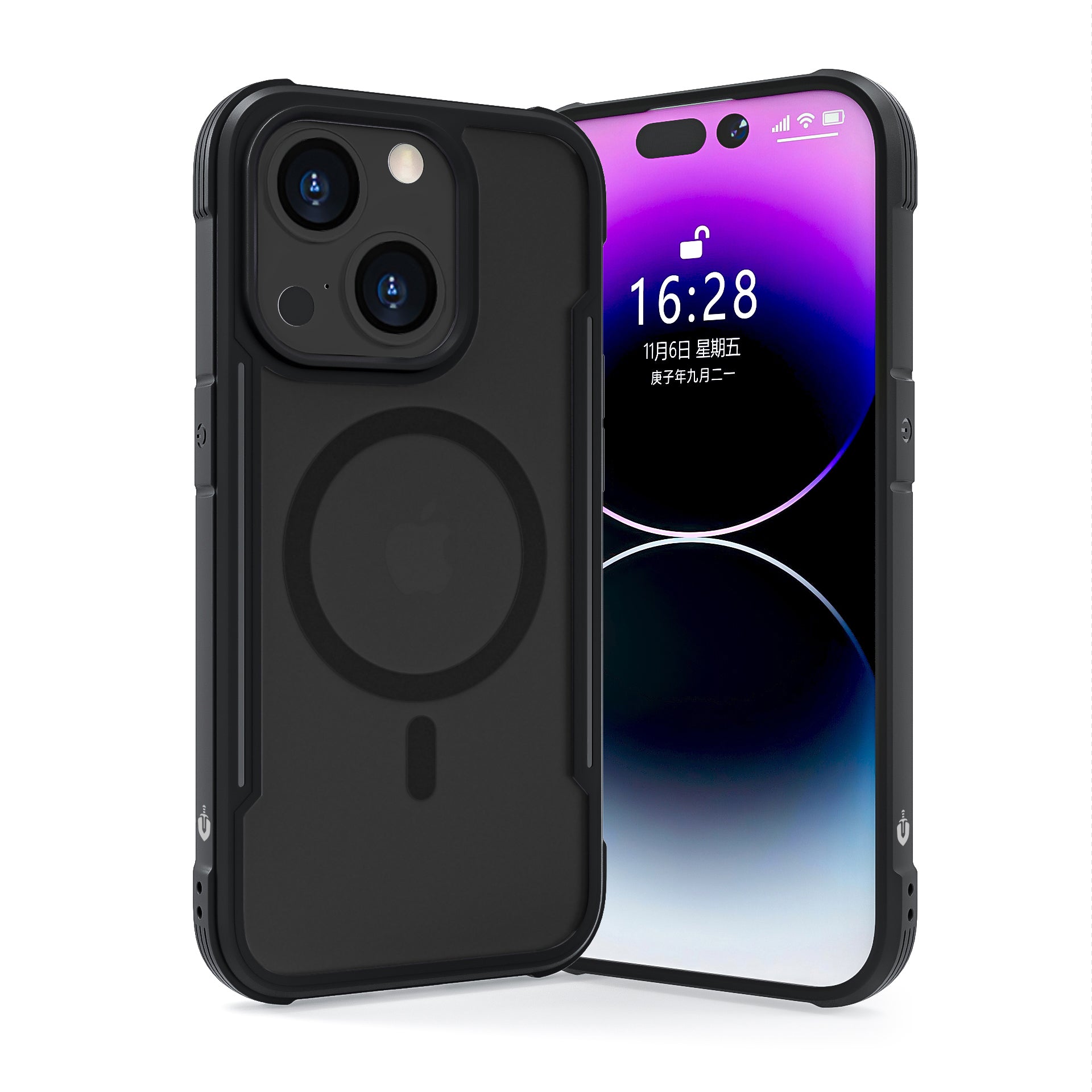 Black MAG ARMOR Phone Case Cover for iPhone 15 Plus – MagSafe Drop Tested Case