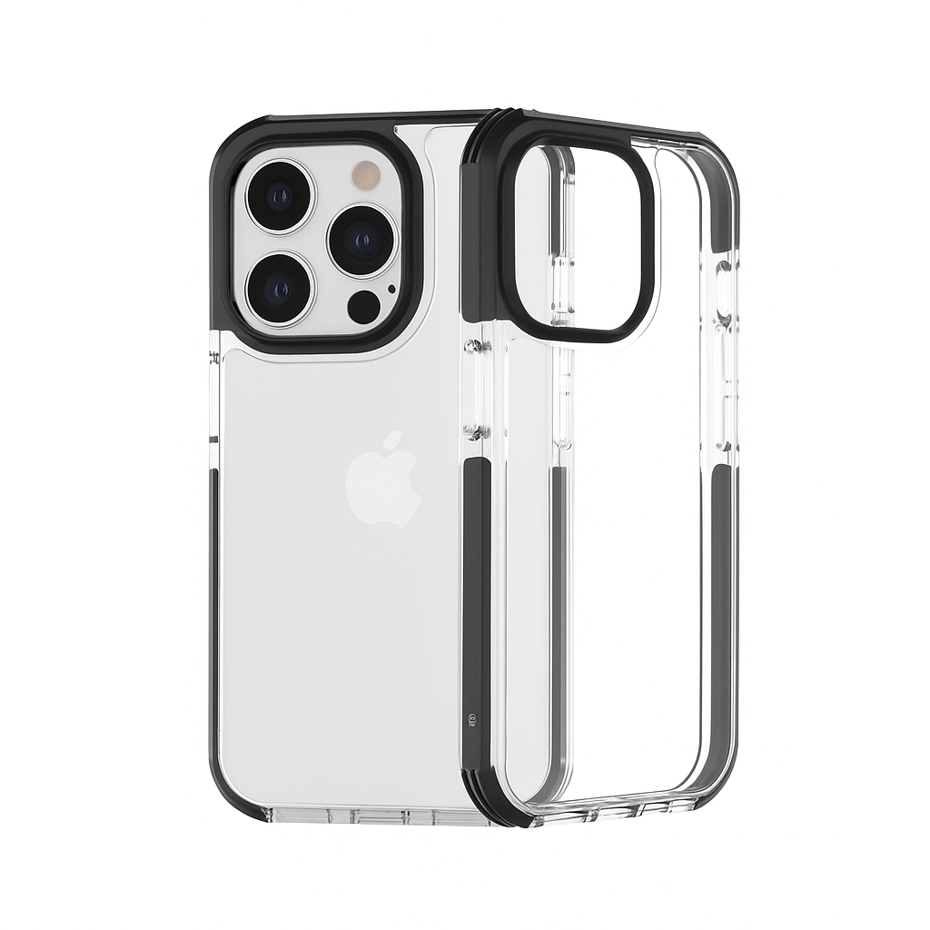 Black DEFENCE Phone Case Cover for iPhone 14 Pro