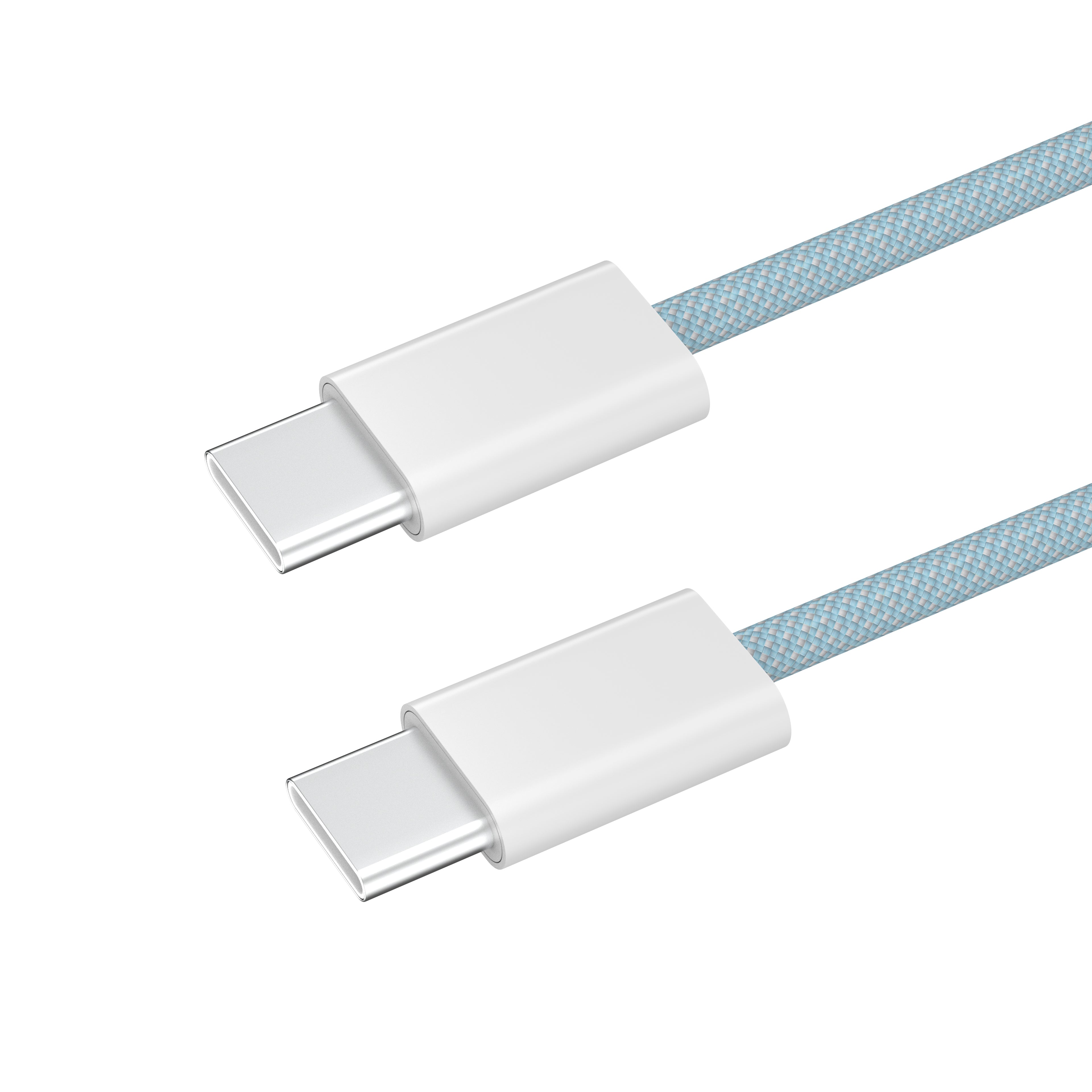 KUDOS Premium Braided USB-C to USB-C Fast Charging Cable with Smart Chip - 480Mbps Data Sync