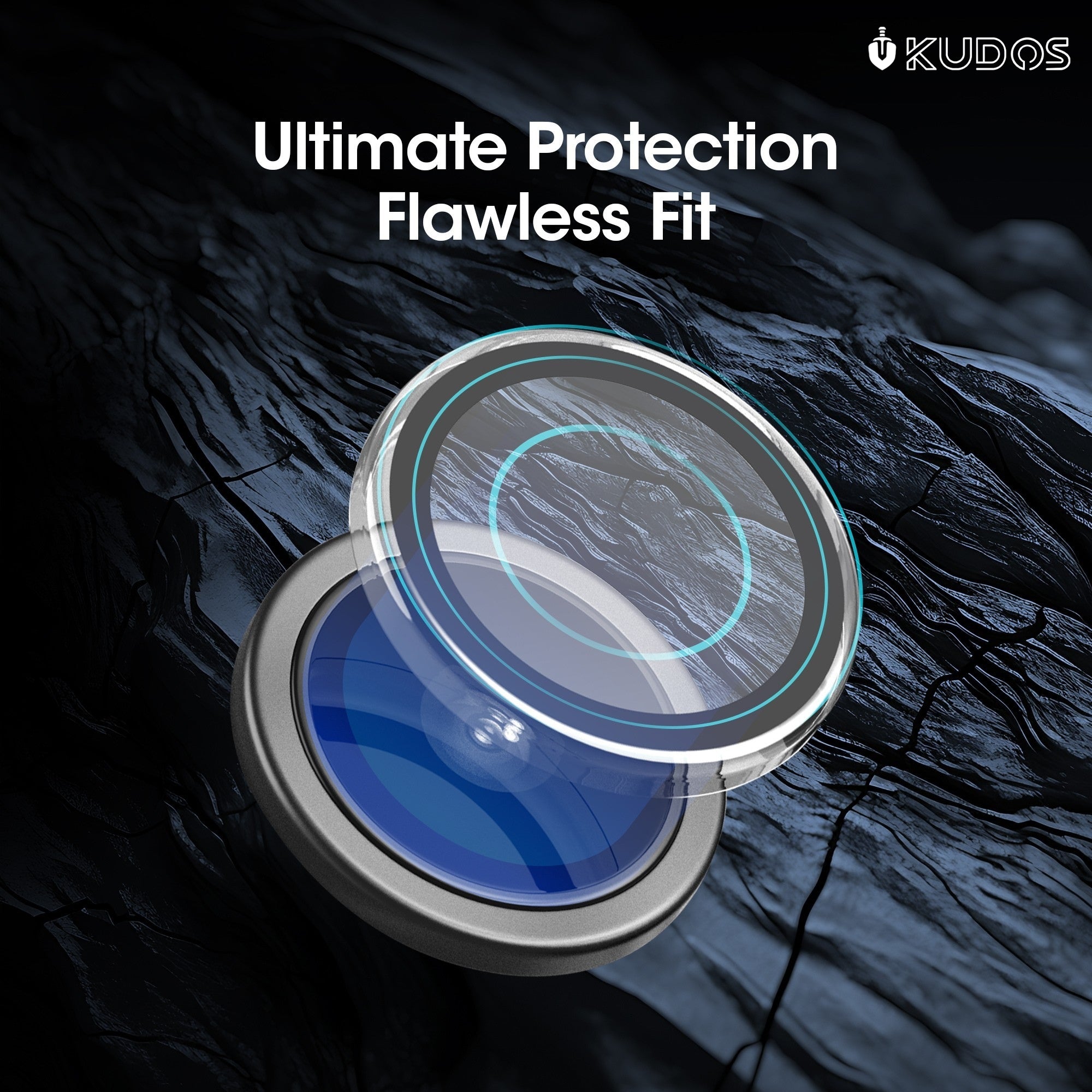 KUDOS Ultra-Clear Camera Lens Protector for iPhone 16 Pro