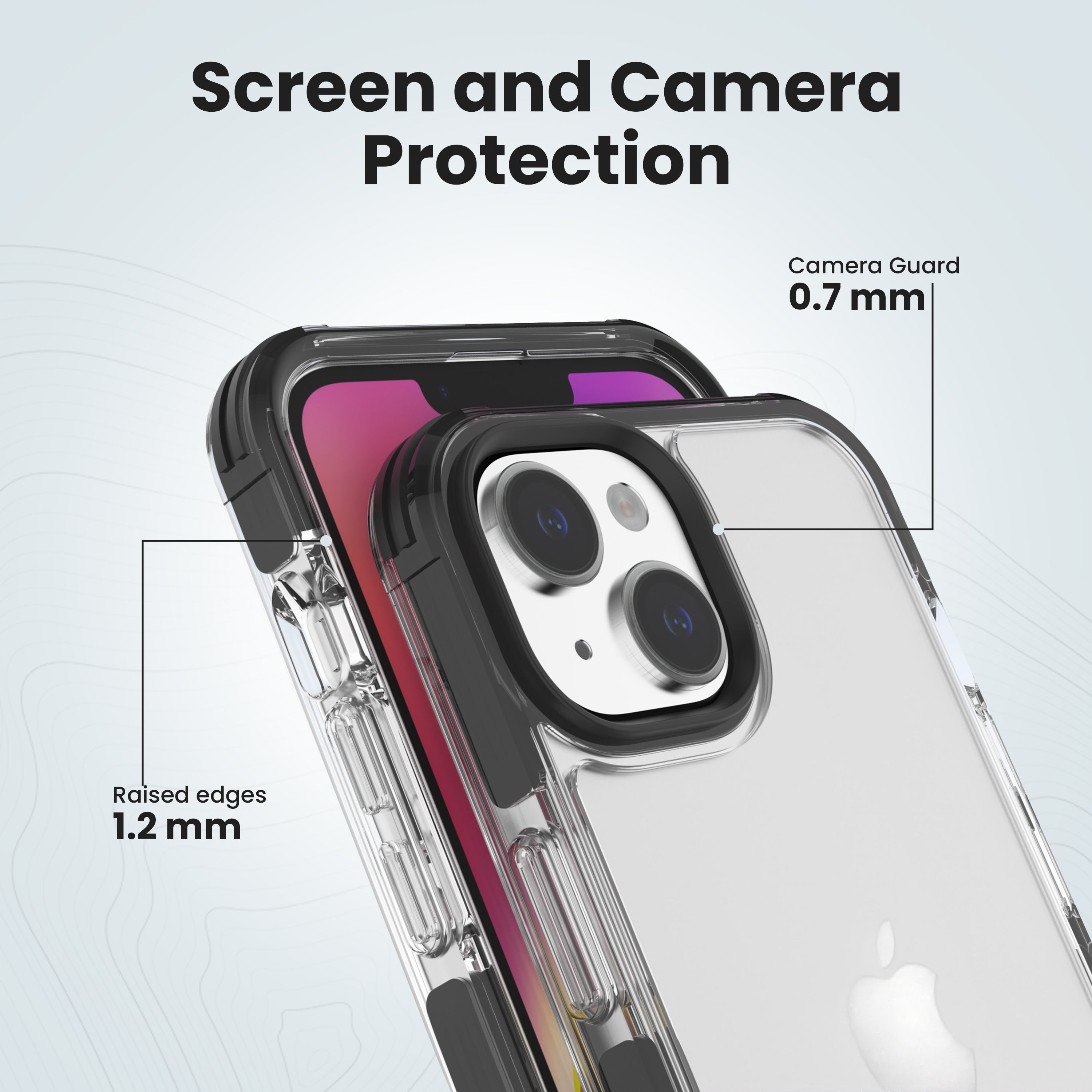 Black DEFENCE Phone Case Cover for iPhone 14