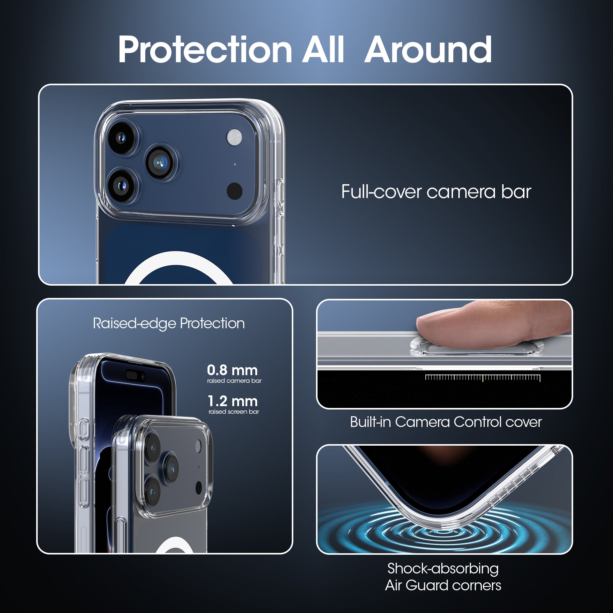 Kudos Clear case for iPhone 17 Pro