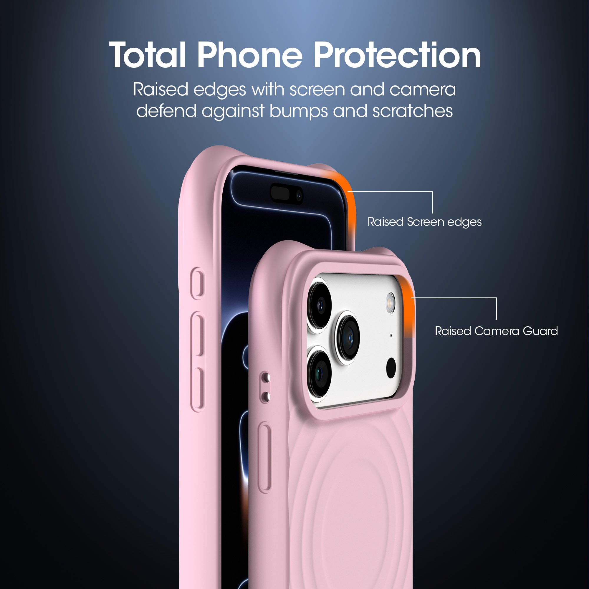 Kudos Rose Beige Silicia case for iPhone 17 Pro Max