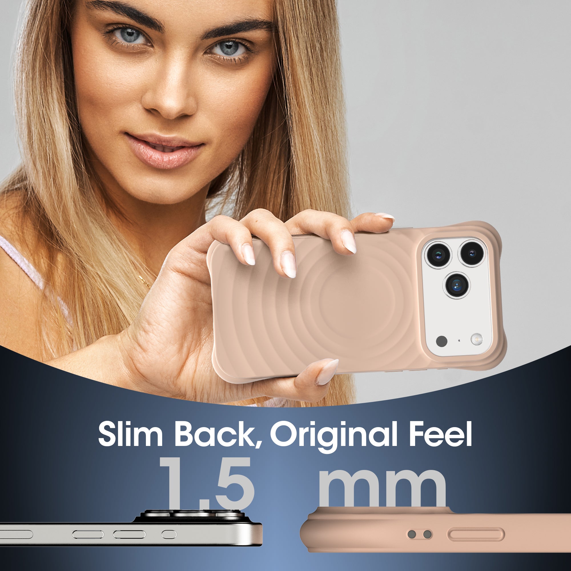 Kudos Ivory Silicia case for iPhone 17 Pro